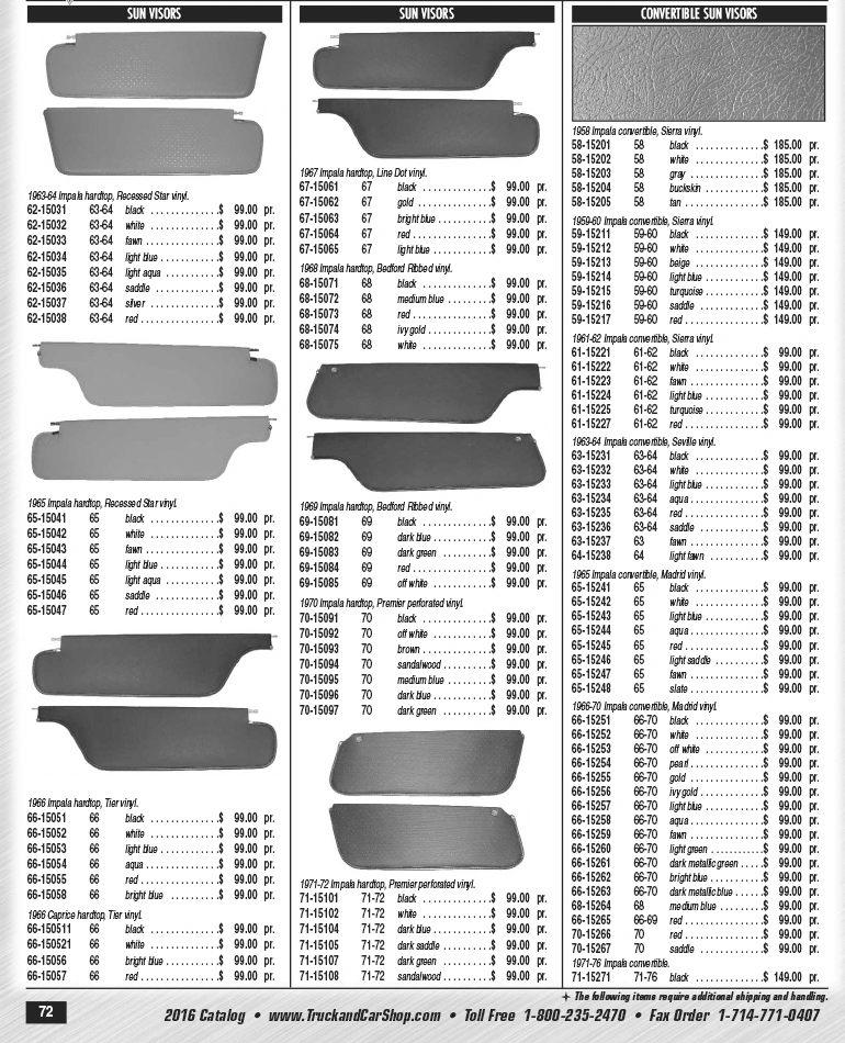 1958-1972 Chevrolet Cars