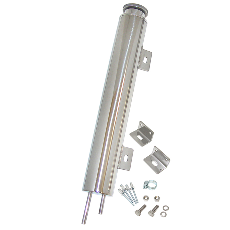 ARC Performance 10x3 Inch Stainless Steel Radiator Overflow Tank With Brackets - Hot Rod