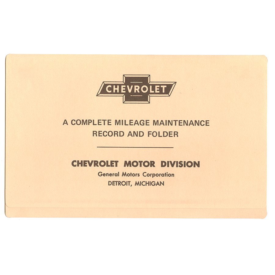 67-72 Maintenance Schedule Folder