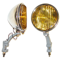 37-41 Fog Lights, Chrome w/ Gray Brackets, 6