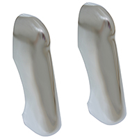 47-55 1st Series Bumper Guards, Front, Chrome