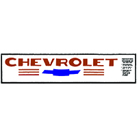 47-53 Chevrolet Hood Emblem Decal