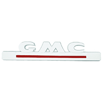 47-54 GMC Hood Side Emblem, Standard White