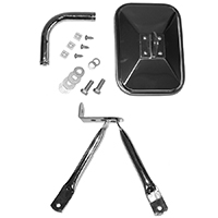 47-59 Universal Low Mount 3 Point Mirror Kit, Chrome