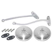 47-55 1st Series Exterior Mirror Kit, Chrome, Stainless Steel 5 5/8