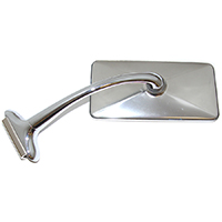 Exterior Peep Mirror, Straight Arm Rectangle Clamp-on Style LH or RH, Each