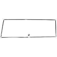 47-55 1st Series Interior Door Panel Frames, Zinc Plated