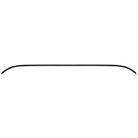 47-55 1st Series Headliner Retaining Bow, Rear, Steel