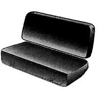 47-55 1st Bench Seat Cover, Black
