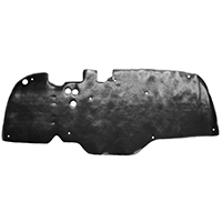 47-53 Firewall Pad, Black Rubber w/ Clips