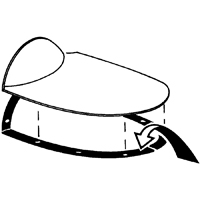 47-55 1st Series Transmission Cover to Floor Gasket