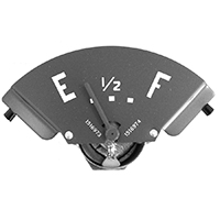 47-48  Chevrolet Fuel Gauge, 6 Volt, with Red Needle