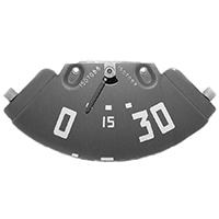 47-48 Chevrolet, Oil Gauge, 0-30 lbs., Red Needle