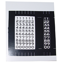 Odometer Decal, Black Numbers