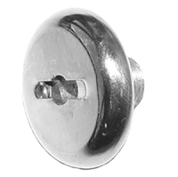 47-55 1st Series Headlight Switch Retaining Nut, Polished Stainless Steel
