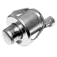 47-59 Universal Starter Push Button, In Dash Chrome