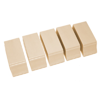 47-53 Radio Push Buttons, Tan 5 pieces