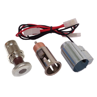 47-53 Chevrolet / GMC Truck Cigerette Lighter Assembly with Light, Stainless Steel with Maroon Knob, 12 Volt