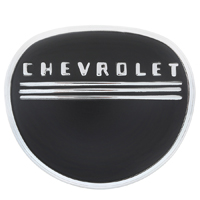 47-53 Chevrolet Truck Horn Cap, Chrome with Black Details