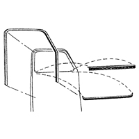 47-50 Door Window Felt & Glass Run Channel Kit