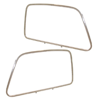 47-55 1st Series Door Window Frame Exterior Moldings, Polished Stainless Steel