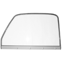 47-50 Side Window Assembly w/ Chrome Frame, Clear Glass, RH
