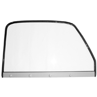 47-50 Side Window Assembly w/ Black Frame, Clear Glass, LH