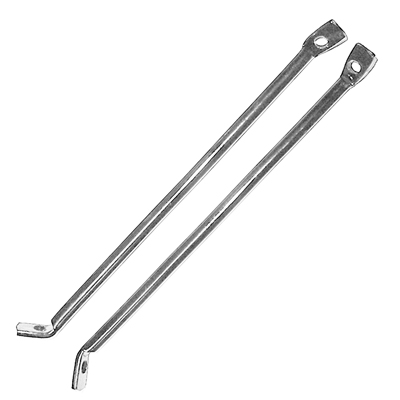 47-55 1st Series Front Fender Support Braces, Polished Stainless Steel