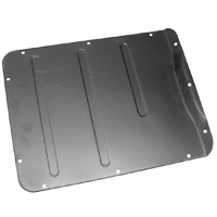 47-55 1st Series Transmission Floor Covers, 3-Speed or Automatic, Metal
