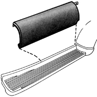 47-53 Running Board to Bed Splash Apron, LH Shortbed