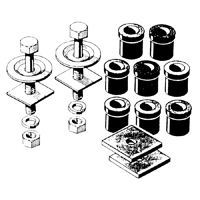 47-55 1st Series 1/2 Ton-1 Ton Cab to Frame Mounting Kit