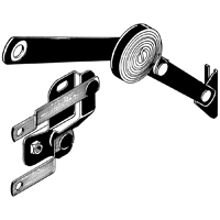 47-55 1st Series Hood Hinge and Support Assembly LH