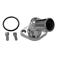 360� Swivel Thermostat Housing, Polished Aluminum, 45� Outlet