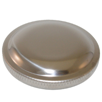 38-59 Gas Cap, Smooth Polished Stainless Steel