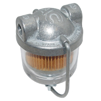 47-59 In-Line Glass Bowl Fuel Filter w/ A/C Logo