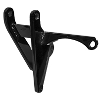 Lower Alternator Conversion Bracket, Big Block w/ Short Waterpump, Black