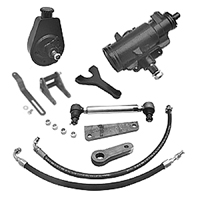 47-55 1st Series Small Block Power Steering Conversion Kit, Lowered Height w/ Quick Ratio Gear Box.