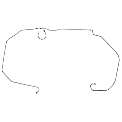 47-50 1/2 Ton Front Brake Line Set, Original Material, 4 Pcs.
