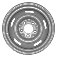 47-59 5 Lug Rally Wheel, Steel Silver, 15