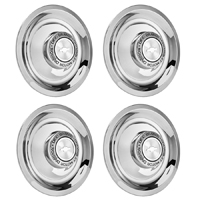 47-59 Rally Wheel Hub Caps, Chrome 