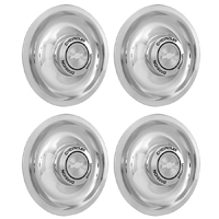 47-59 Rally Wheel Hub Caps, Chrome 