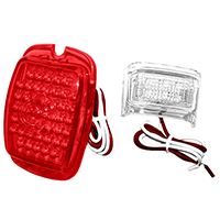47-53 Tail Light Lens w/ License Lens, L.E.D. 12 Volt, LH
