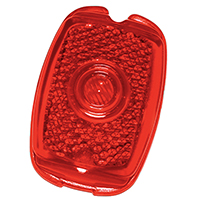 37-38 Chevrolet Passenger Car, 39-40 Wagon Tail Lamp Lens, Red Plastic, Each