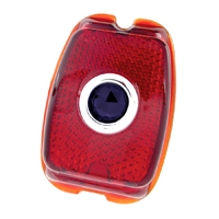 40-53 Tail Light Lens w/ Blue Dot, Glass