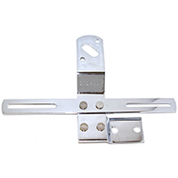 47-53 Tail Light Bracket w/ License Plate Bracket, Chrome LH