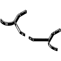 47-54 1/2 Ton Rear Bumper Brackets w/ Hardware