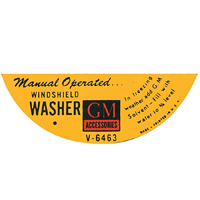 47-59 Windshield Washer Sticker, 