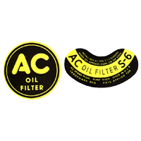 47-53 Oil Filter Can Decal, 6 Cyl. 