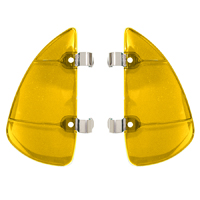 47-59 Vent Window Breezies, Translucent Plastic, Amber