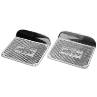 47-59 Step Plate w/ Chevrolet in Bowtie Emblem, Angled Kick Plate, Polished Aluminum